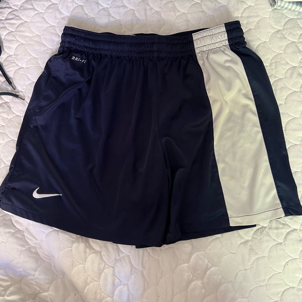 Navy blue dri fit Nike shorts